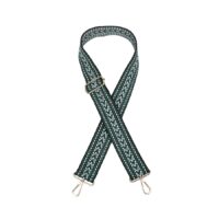 Green and Black Chevron Bag Strap