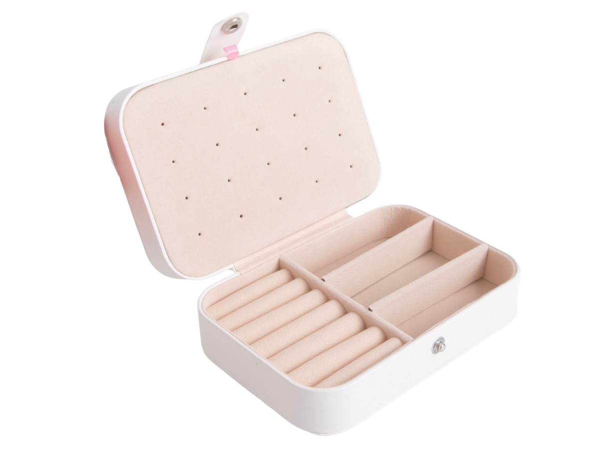 Medium Smooth Leatherette Jewellery Box - Image 5