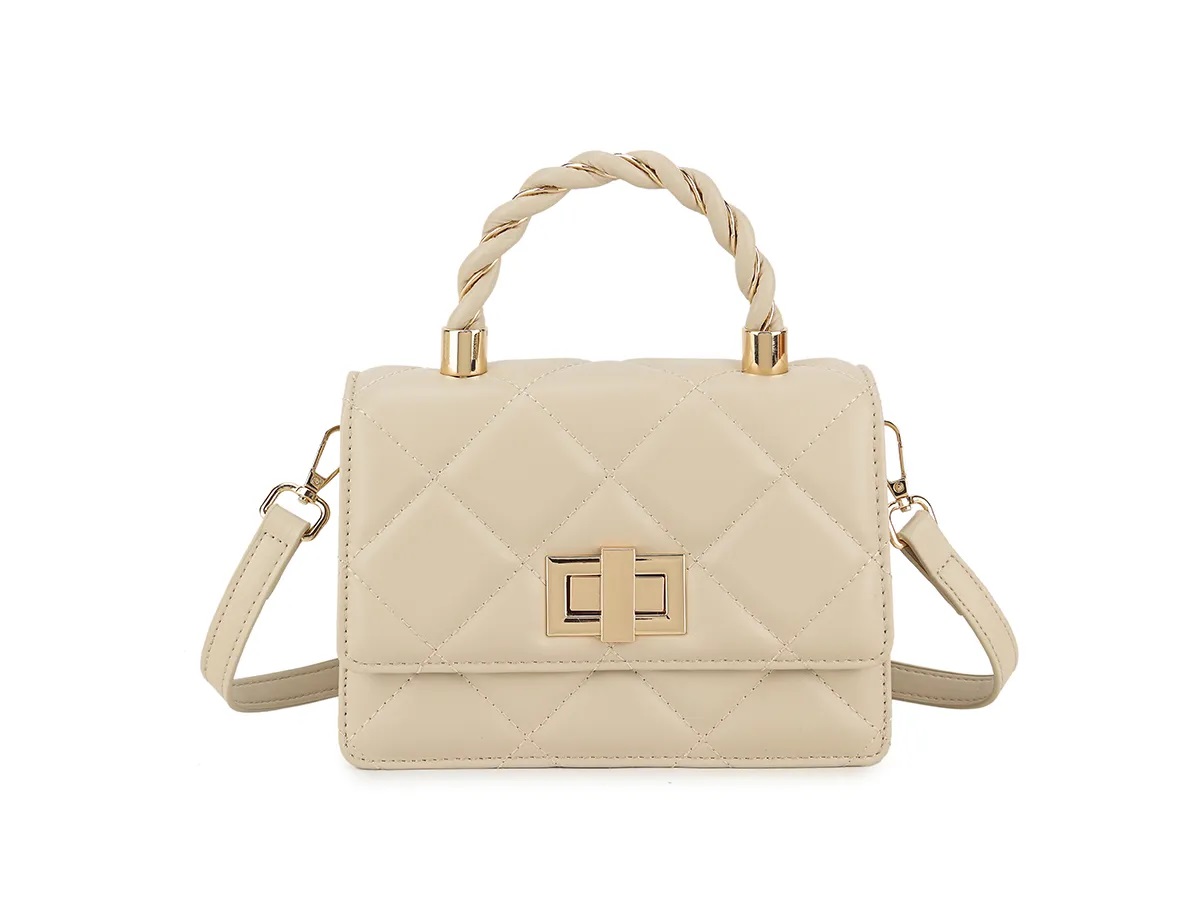 Quilted Small Top Handle Bag - Image 2