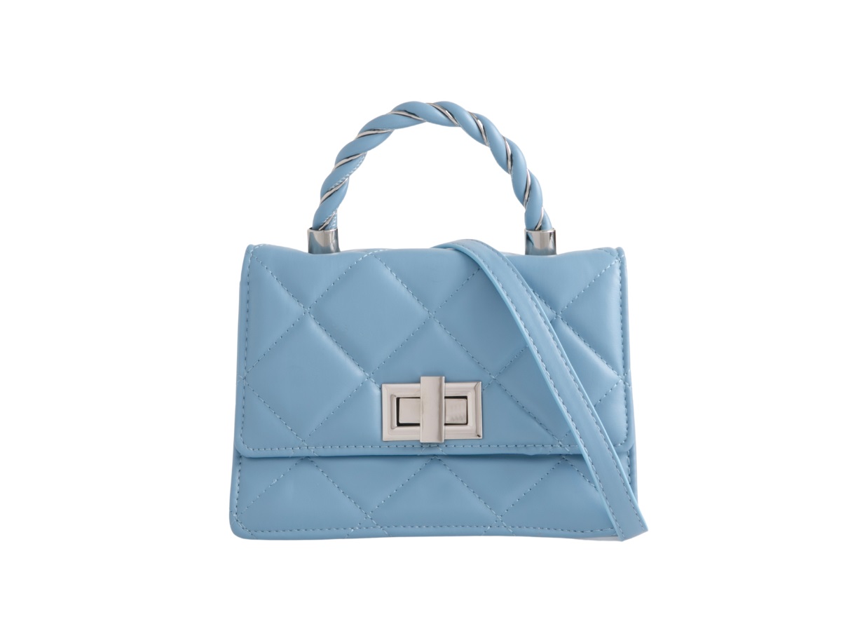 Quilted Small Top Handle Bag - Image 3