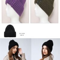 Pearl Supersoft Ribbed Knitted Hat