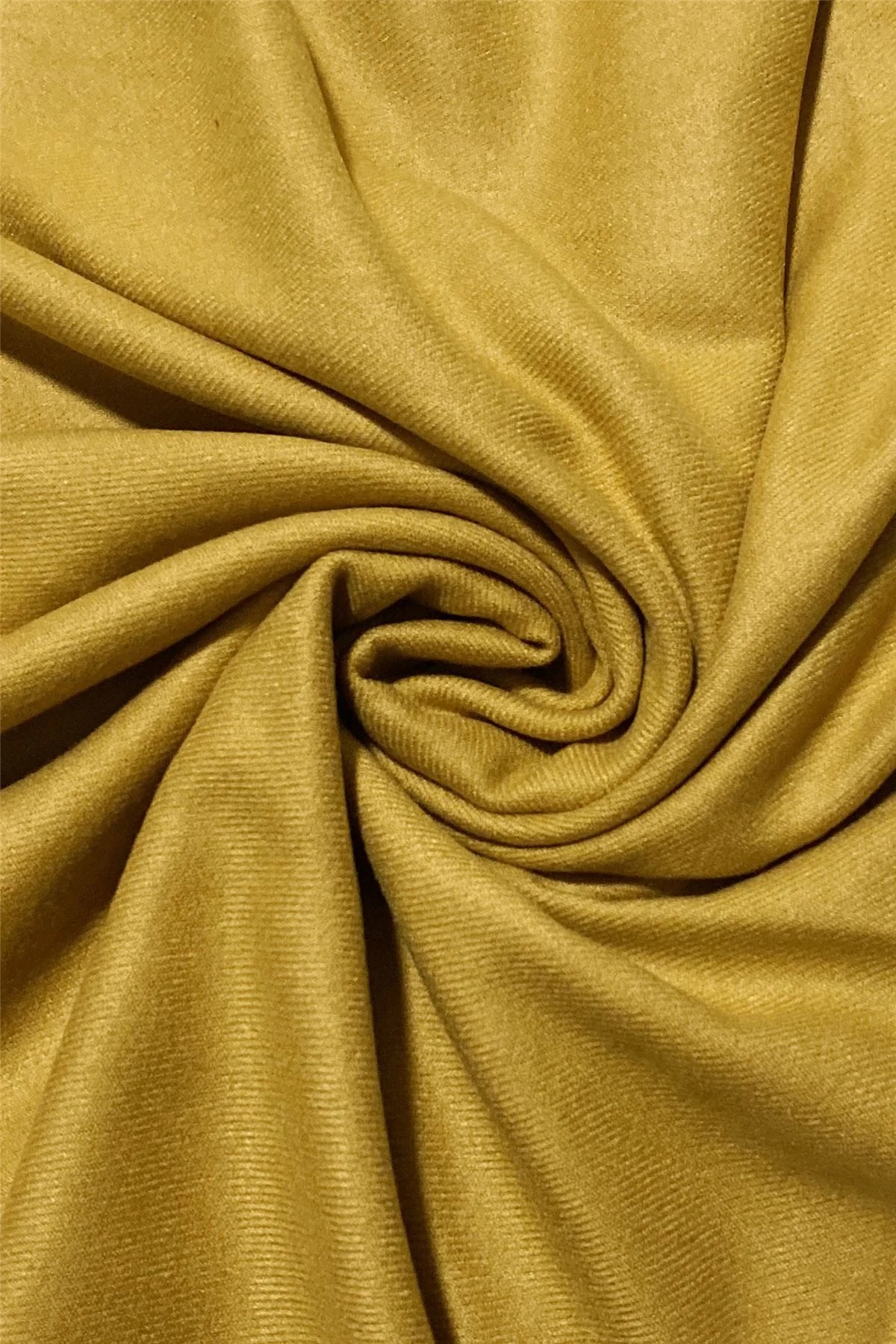 Mustard Super Soft Plain Pashmina Tassel Scarf - Image 2