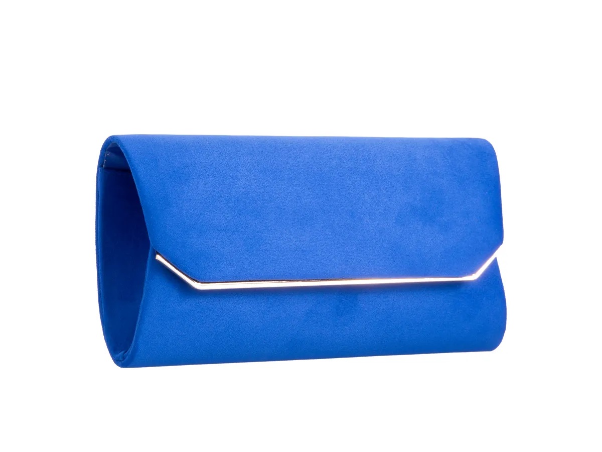 Suedette Envelope Clutch Bag - Image 3
