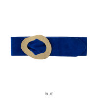 Suede Leather Gold Buckle Belts