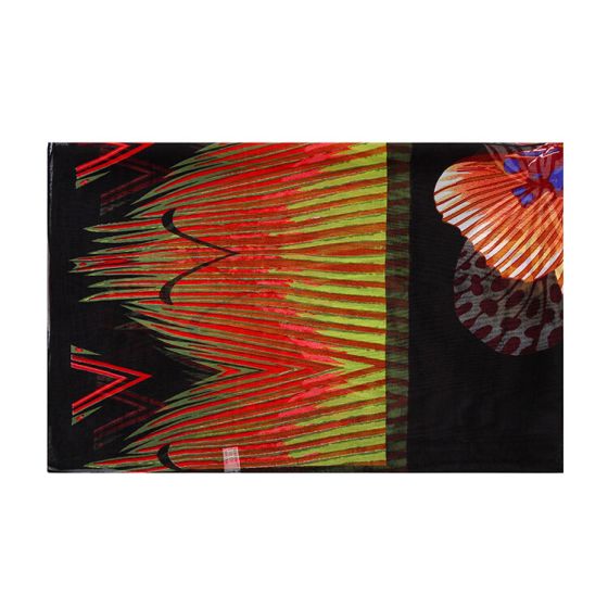 Black Chiffon Butterfly Scarf - Image 2