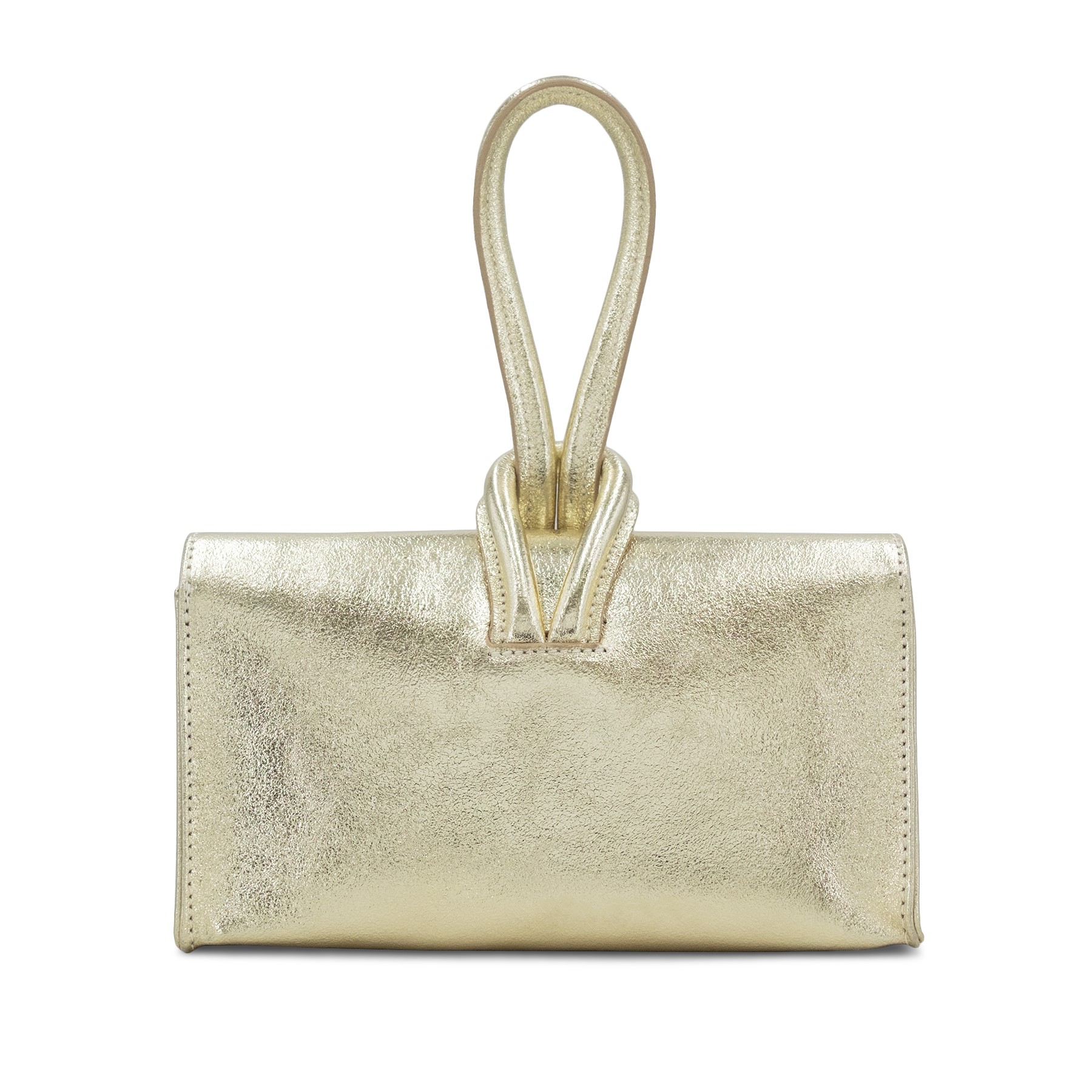 Metallic Leather Loop Bag - Image 5