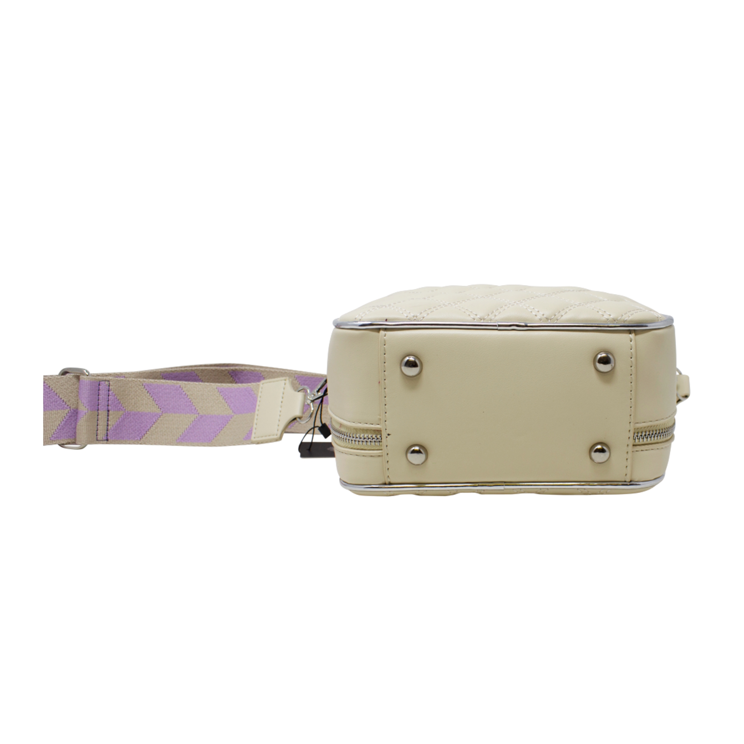Small Top Handle Quilted Box Crossbody - Image 3