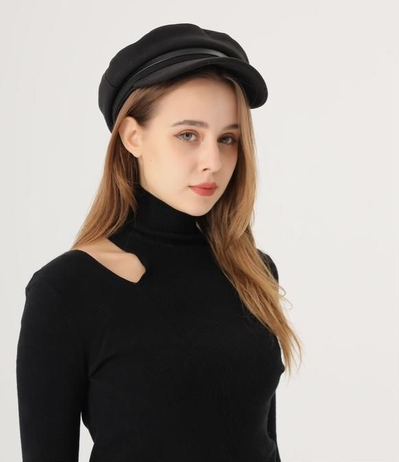 Baker Boy Hat With Gold Trim Women Fashion Captain Love4Bags Boutique