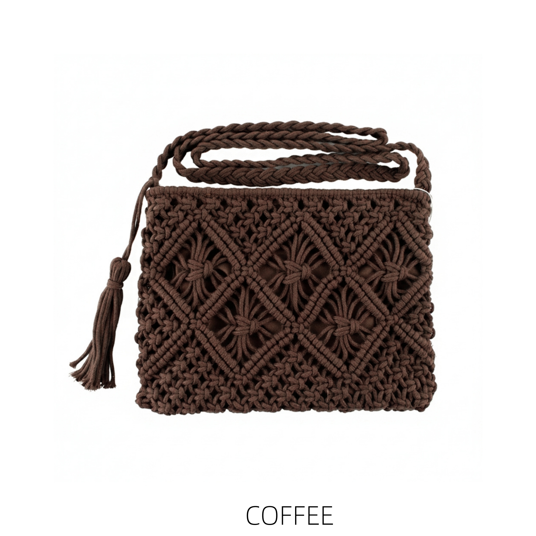 Cotton Crochet Clutch Bag - Image 17