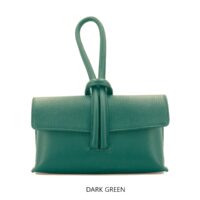 Grained Leather Loop Bag