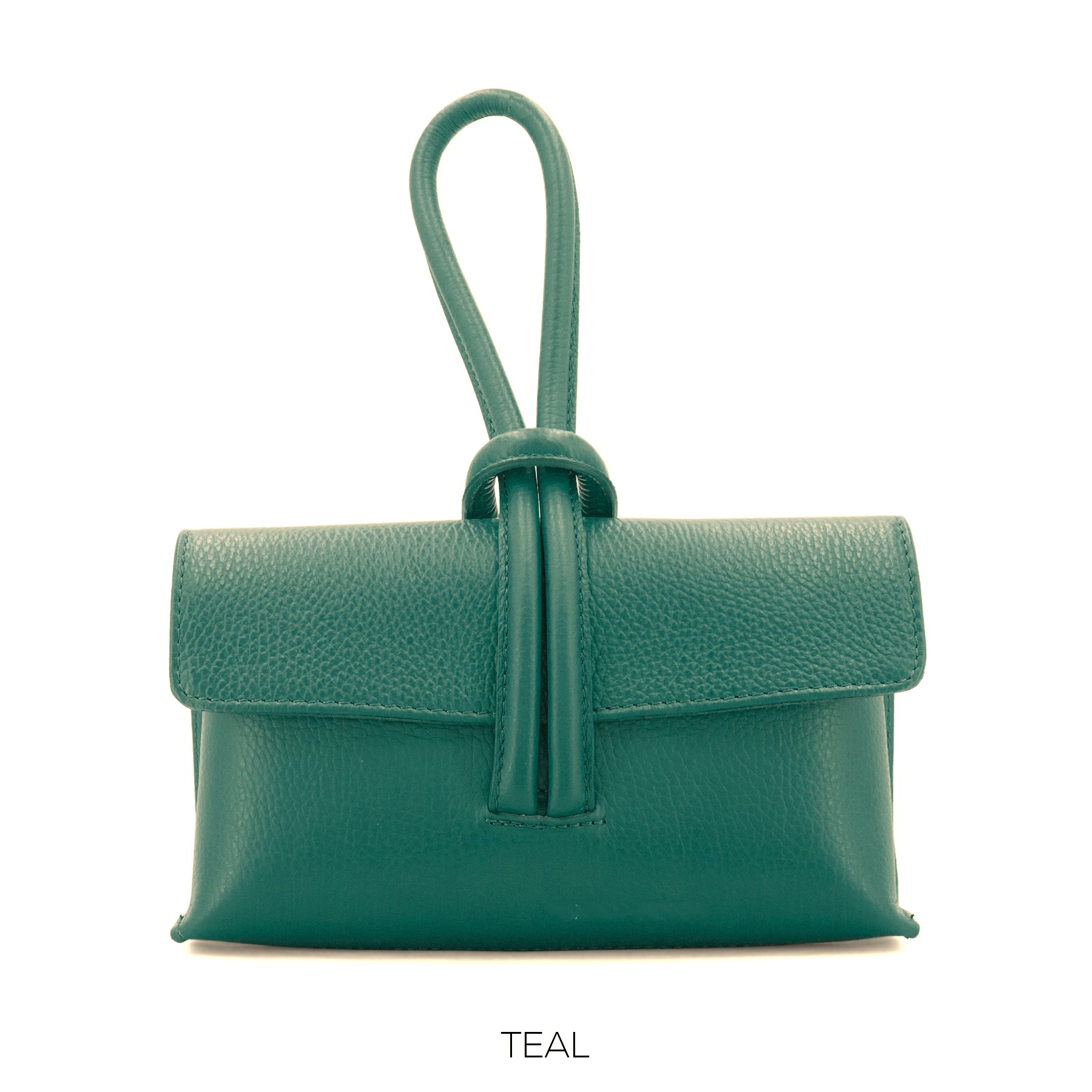 Grained Leather Loop Bag - Image 23