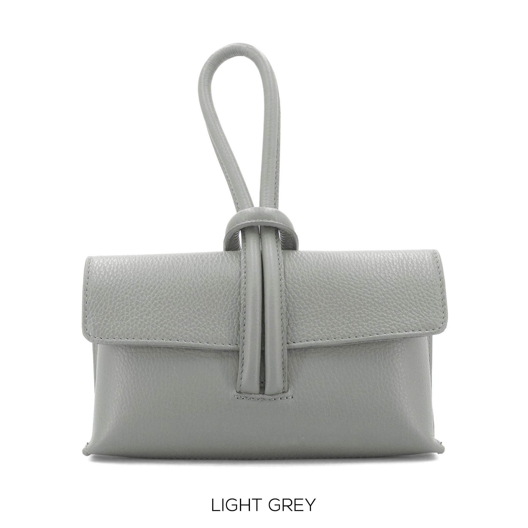 Grained Leather Loop Bag - Image 16