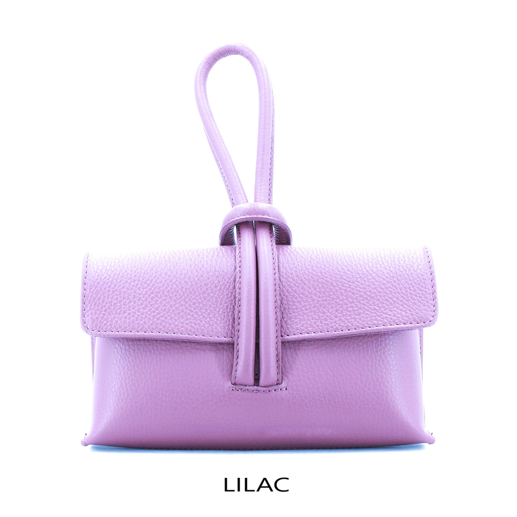 Grained Leather Loop Bag - Image 29