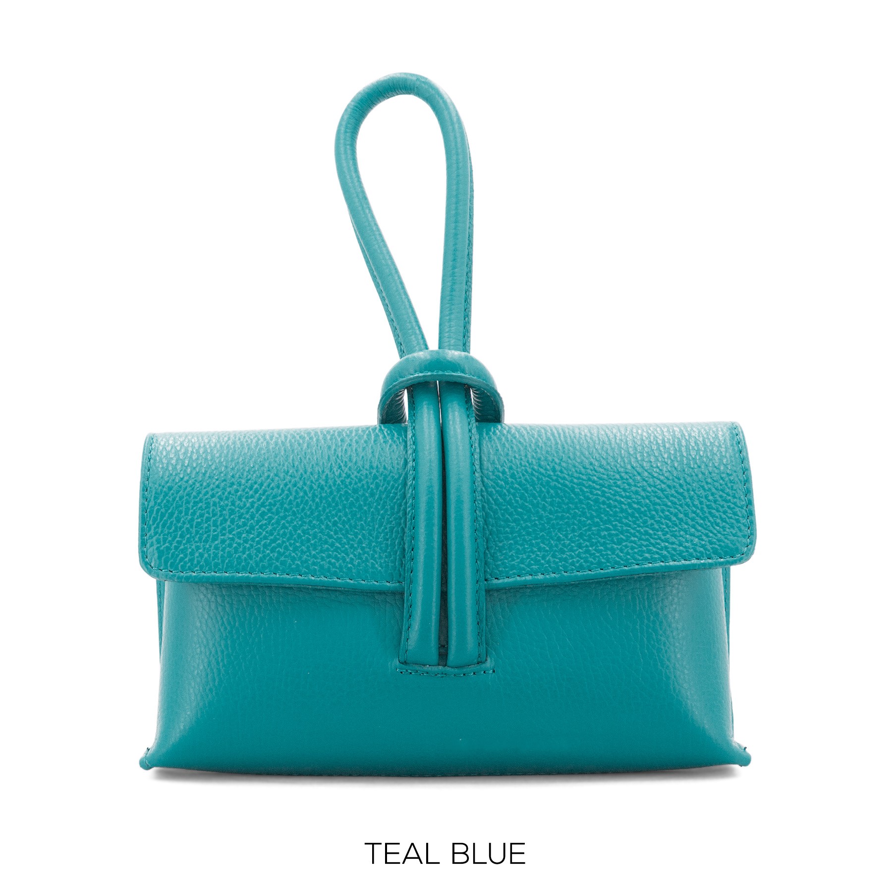 Grained Leather Loop Bag - Image 7