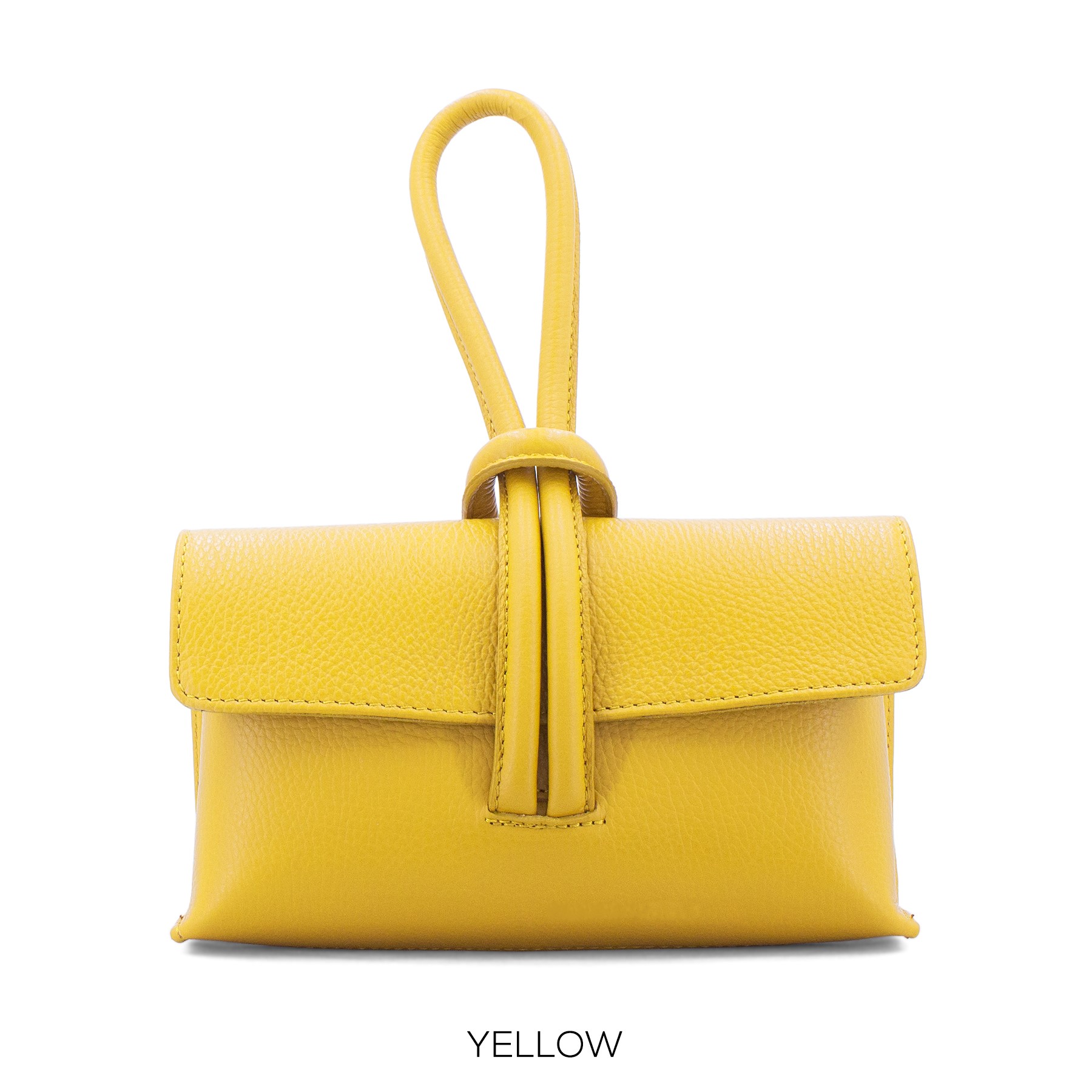 Grained Leather Loop Bag - Image 5
