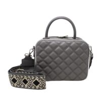 Small Top Handle Quilted Box Crossbody