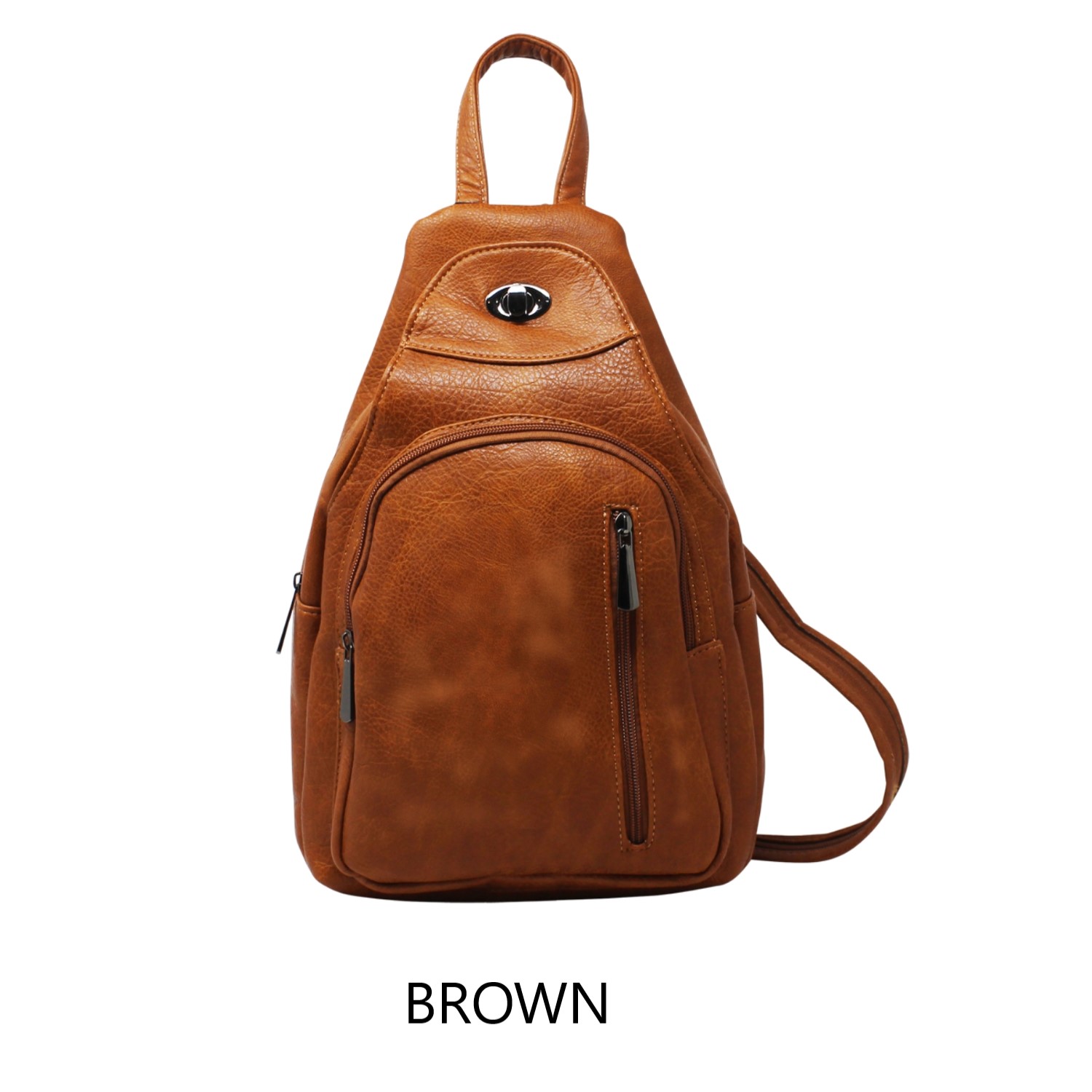 Large Mottled Backpack 3 in 1 with Twistlock - Image 10