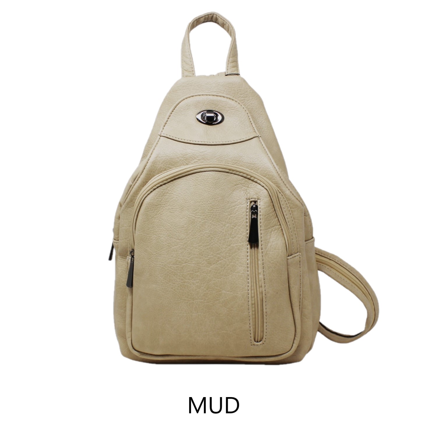 Large Mottled Backpack 3 in 1 with Twistlock - Image 5