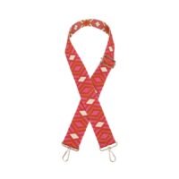 Pink and Red Aztec Bag Strap