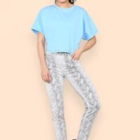 Reptile Print Voggo Slim Fit Jeans