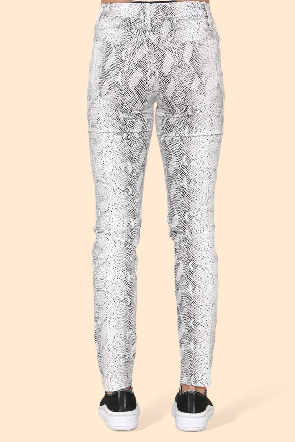 Reptile Print Voggo Slim Fit Jeans - Image 4