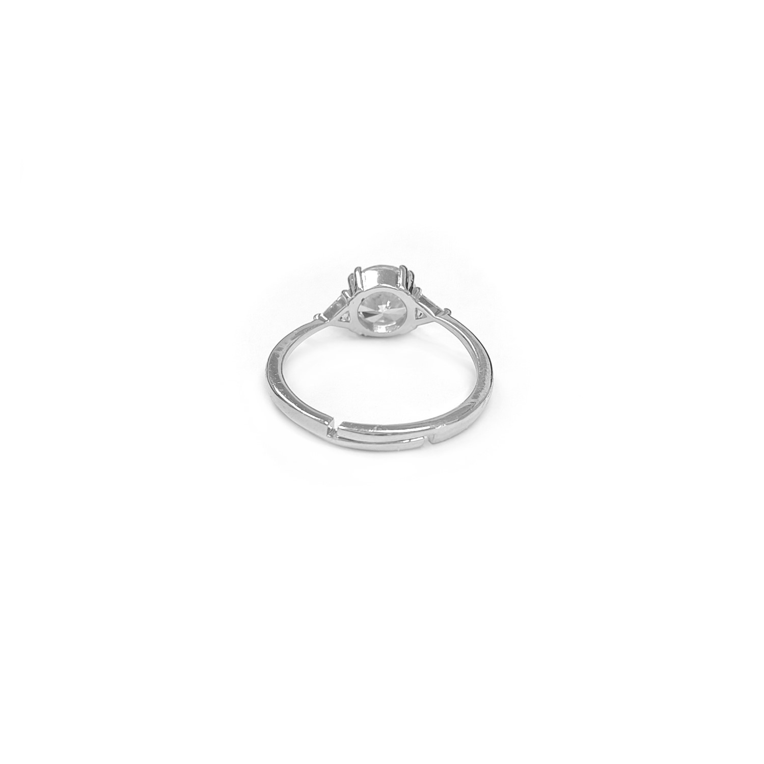 Adjustable Round Cut CZ Stone Rings - Image 5