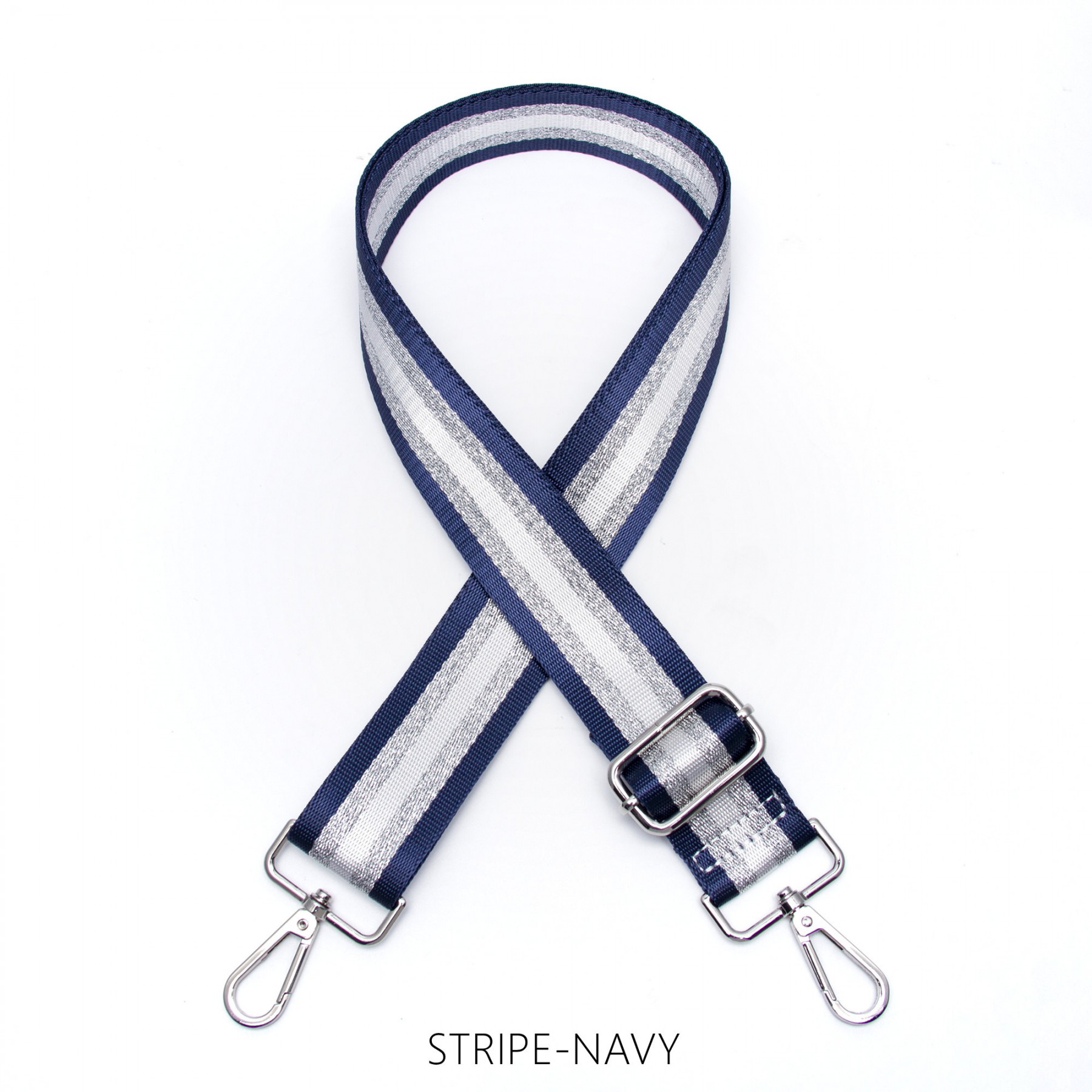 Metallic Stripe Thin Bag Strap - Image 10