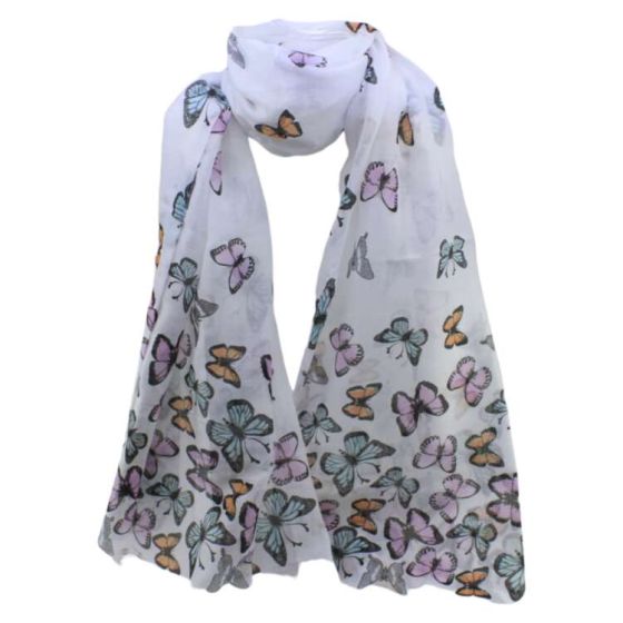 Butterfly Print Maxi Scarves - Image 2