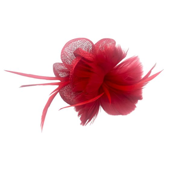 Feather Flower Sinamay Fascinators - Image 7