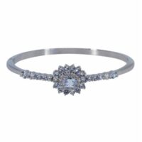 Diamante Large Cluster Crystal Bangles