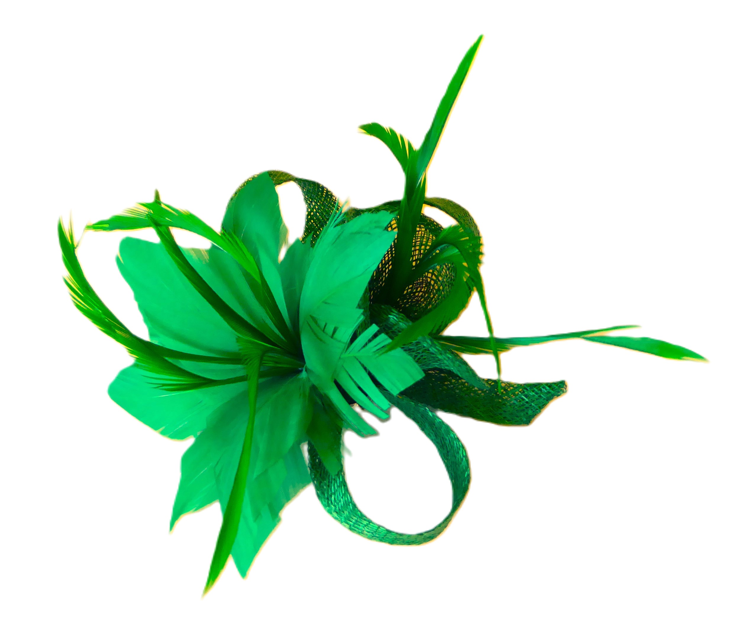 Feather Flower Sinamay Concord Fascinators - Image 4