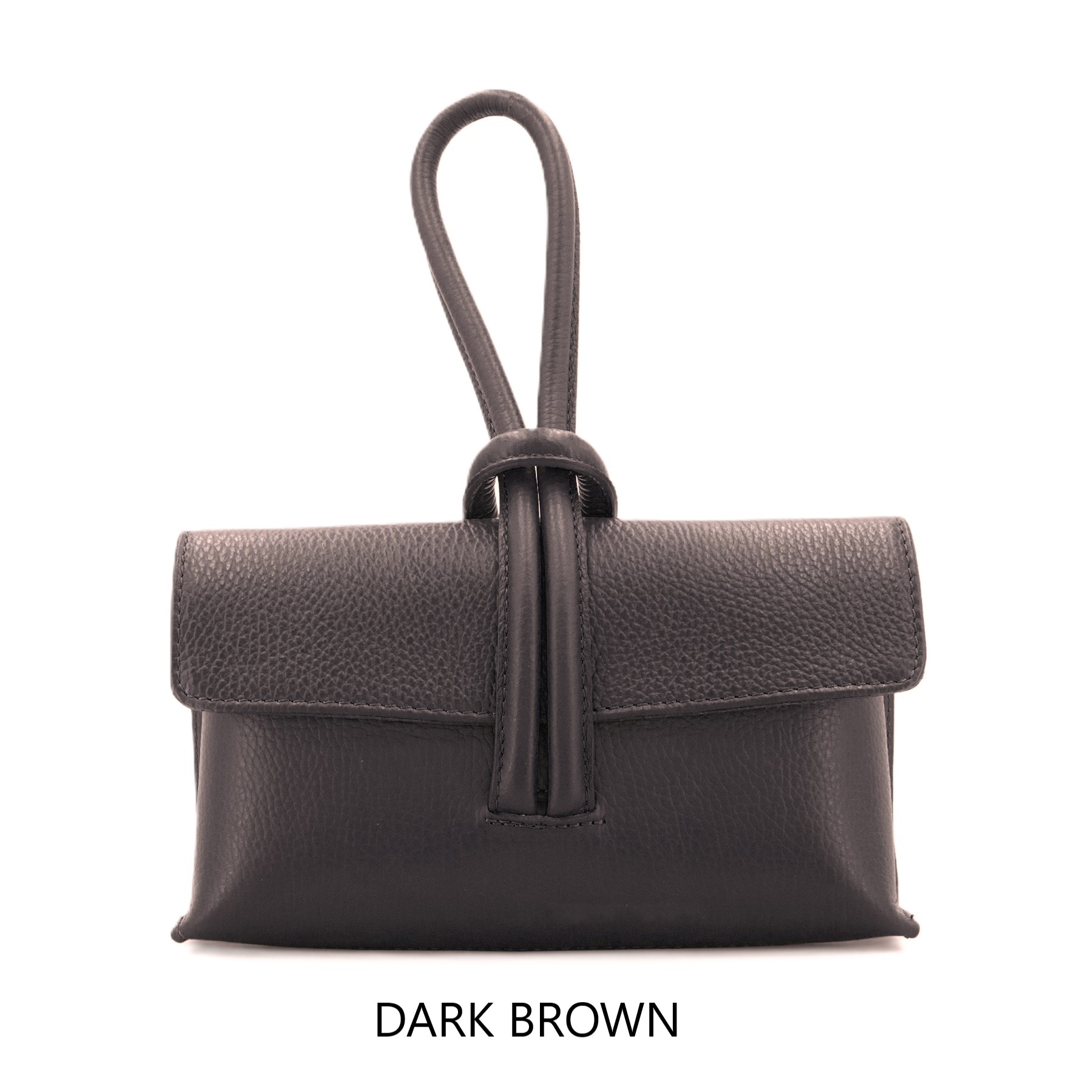 Grained Leather Loop Bag - Image 34