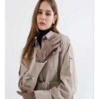 Belted Suedette Gloves