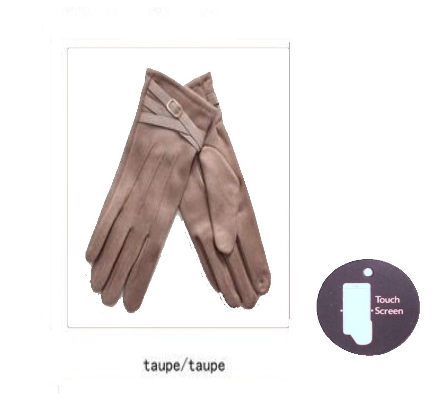 Belted Suedette Gloves - Image 8