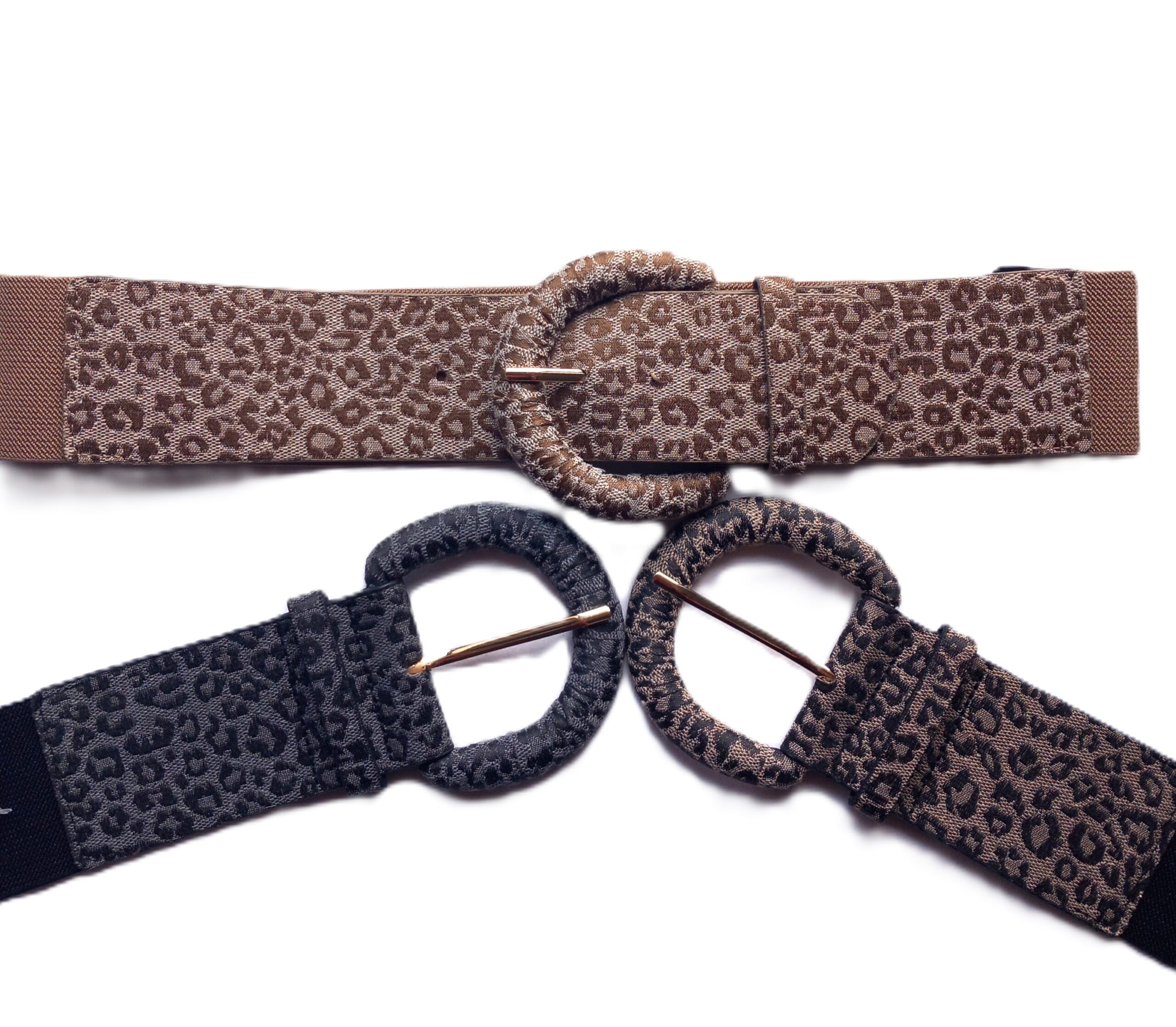 Leopard Print Elasticated Belts