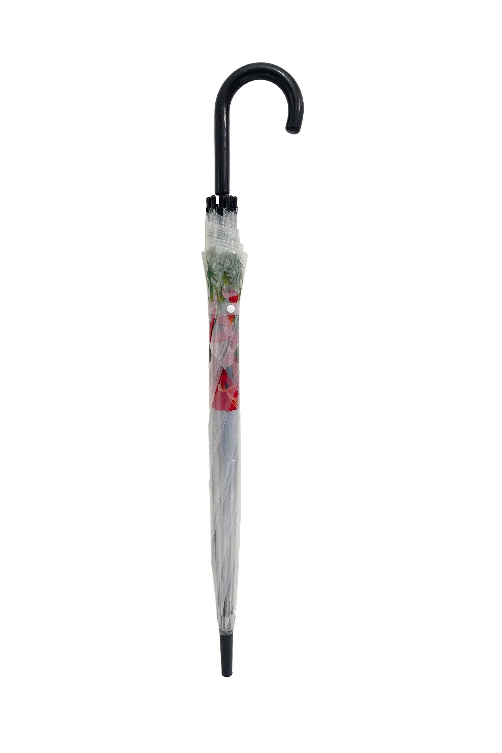 Poppy Print Clear Brolly - Image 5