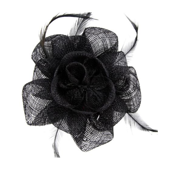 Sinamay Flower and Feather Fascinators - Image 8