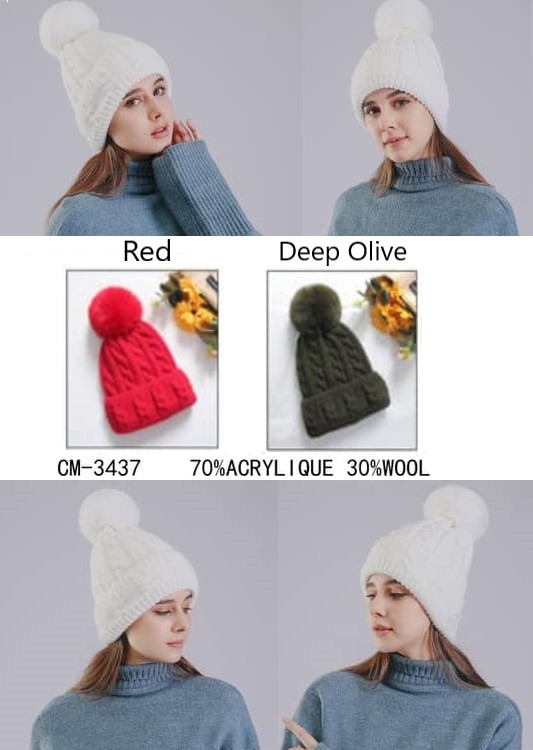 Supersoft Cable Knit Pompom Hat - Image 4