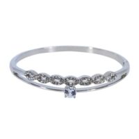 Diamante 2 Tier Crystal Bangle