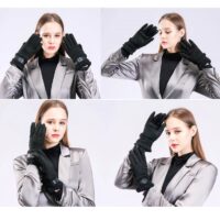 Sherpa Suedette Belted Gloves