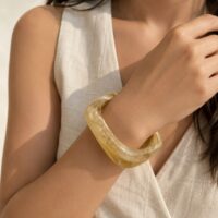 Acrylic Bangle 1001 Beige