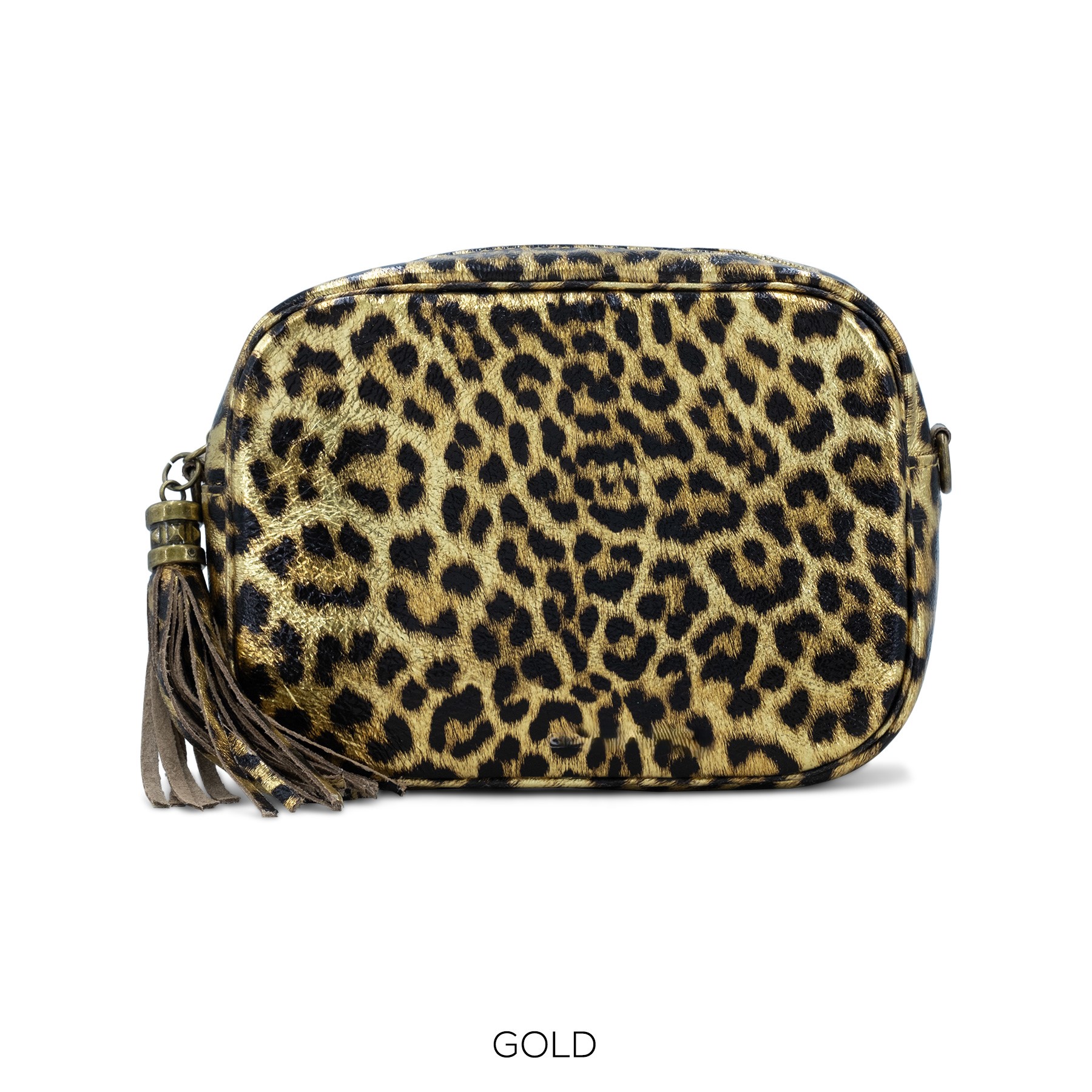 Animal Print Camera Leather Crossbody Bag - Image 4