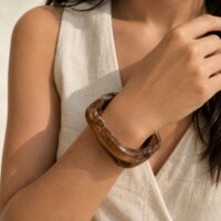 Brown Marbled Bangle 1001