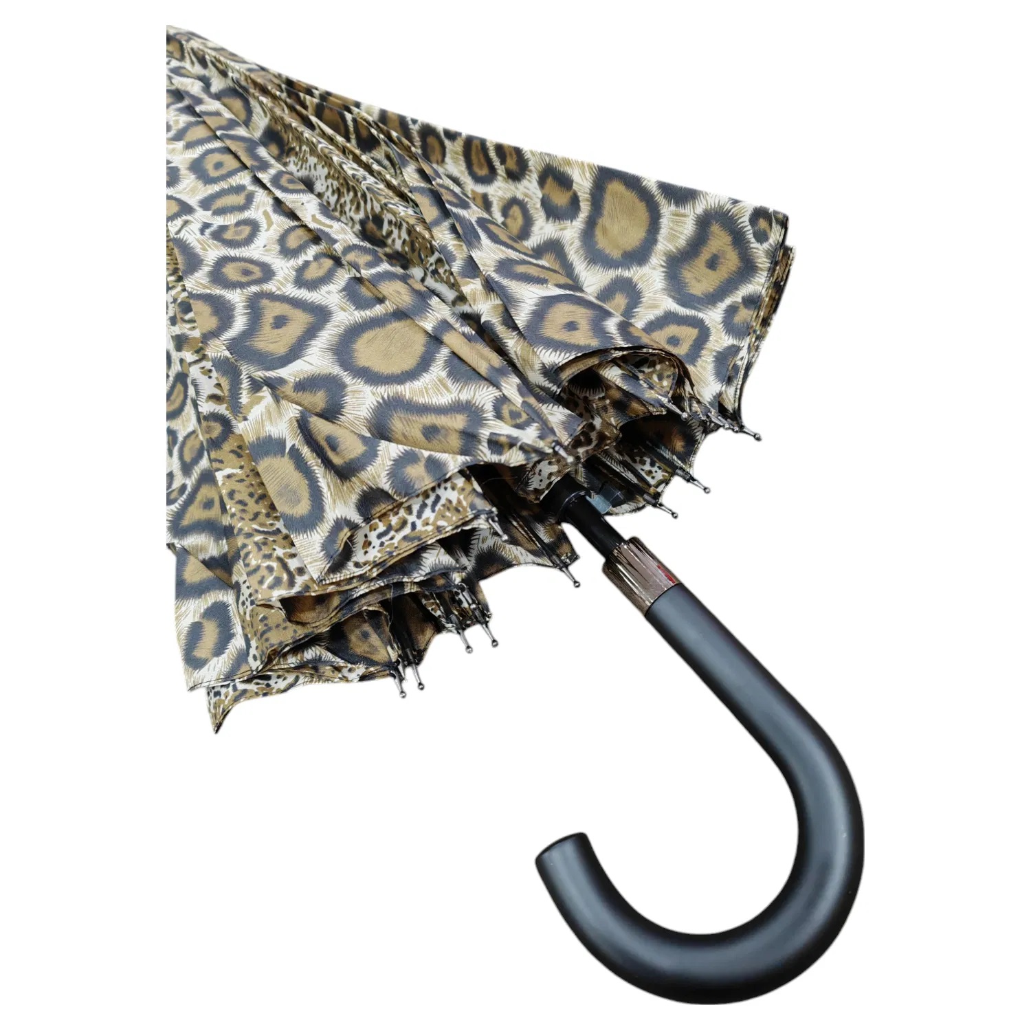 Khaki Leopard Large Umbrella - Image 5