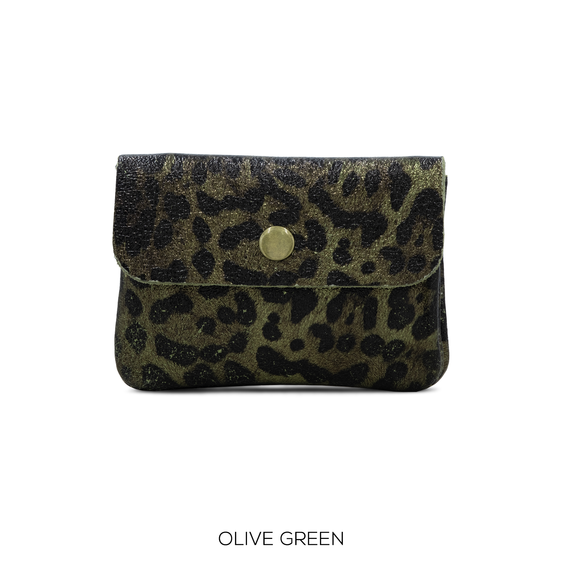 Animal Print Button Leather Purse - Image 5