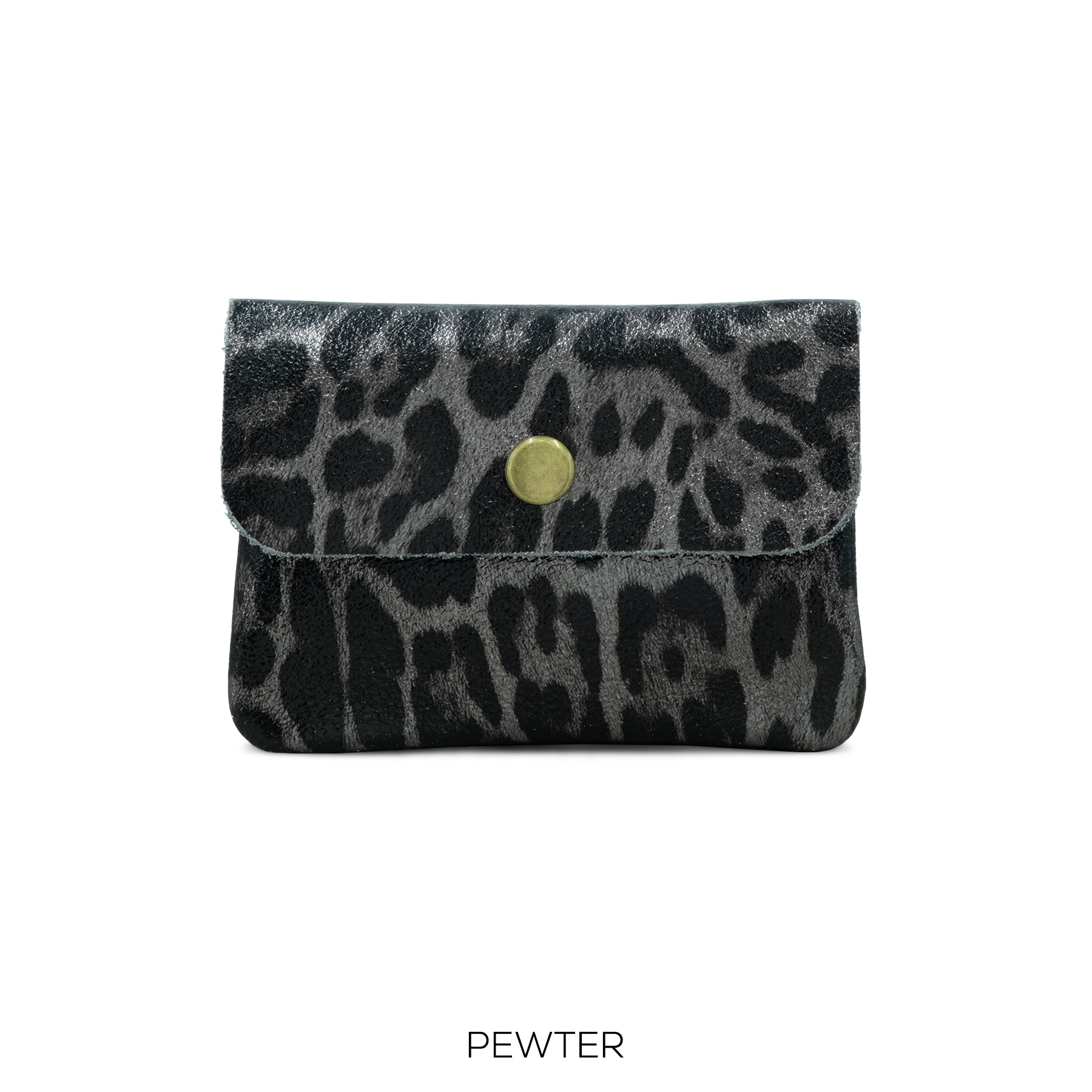 Animal Print Button Leather Purse - Image 6