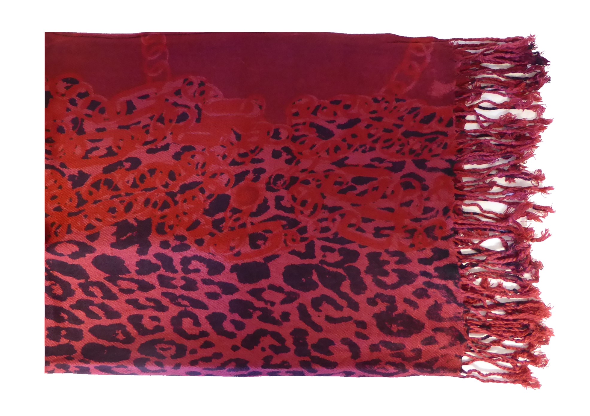 Leopard Print Pashmina Scarf - Image 3