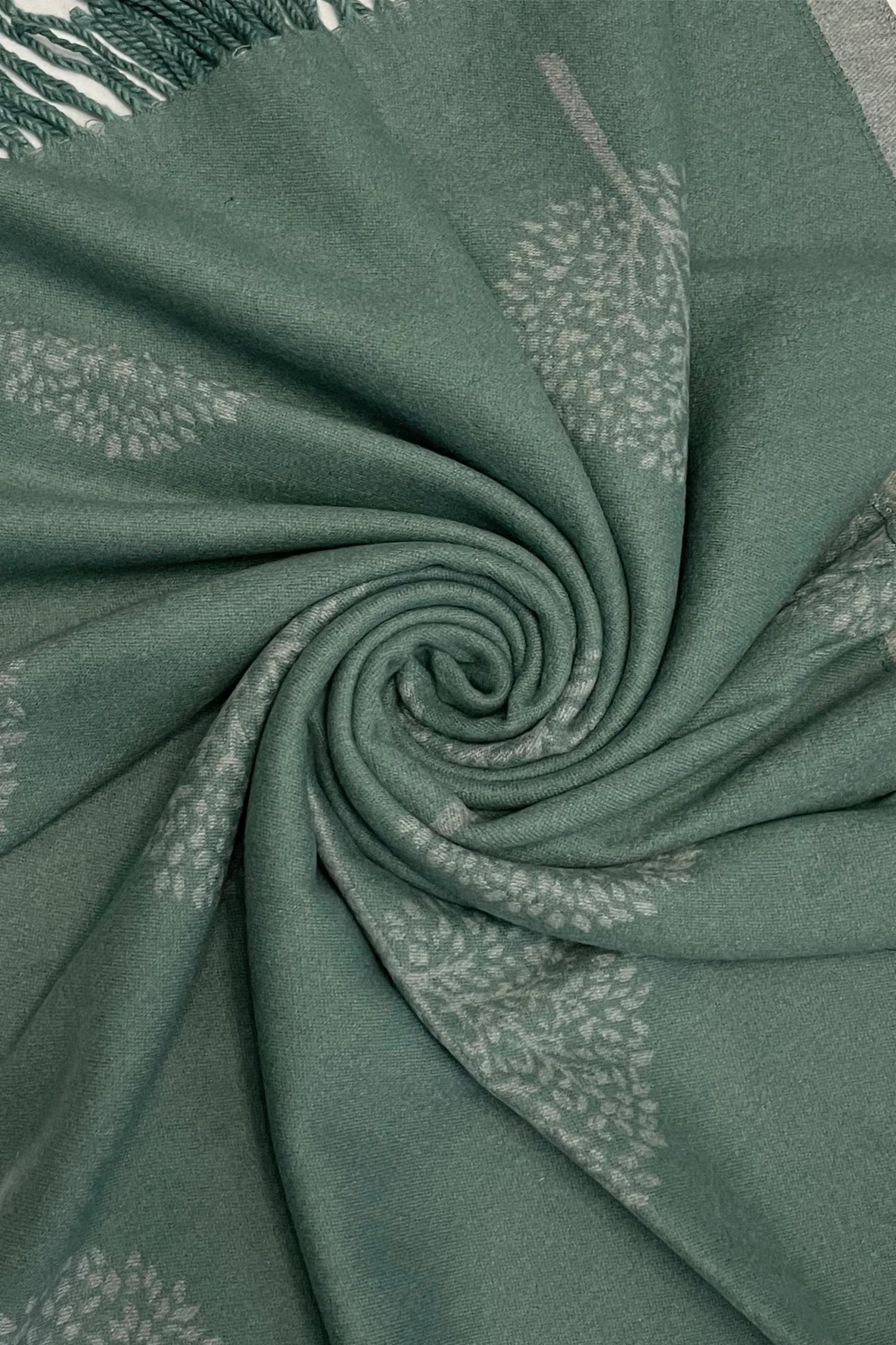 Mulberry Tree Cashmere Reversible Pashmina Shawl - Image 8