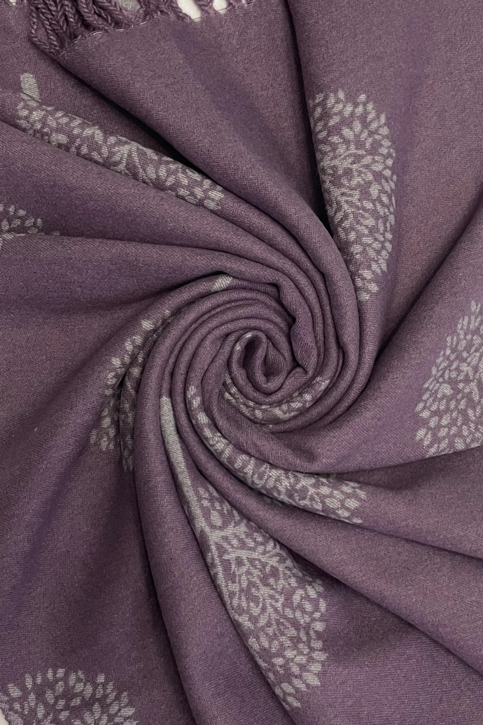 Mulberry Tree Cashmere Reversible Pashmina Shawl - Image 13