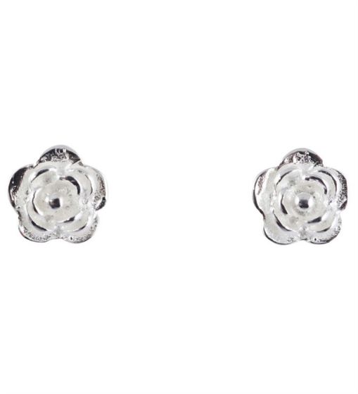 925 Silver Flower Stud Earrings